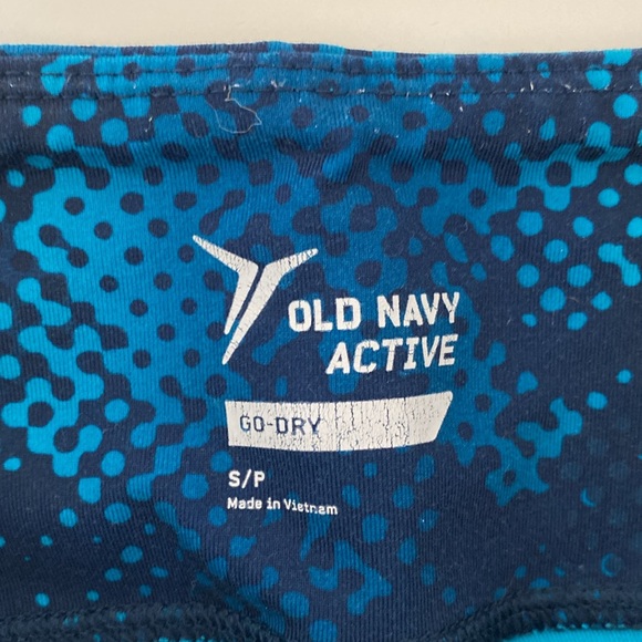Old Navy Leggings Colorblock Active Exercise Workout Blue - Picture 13 of 14